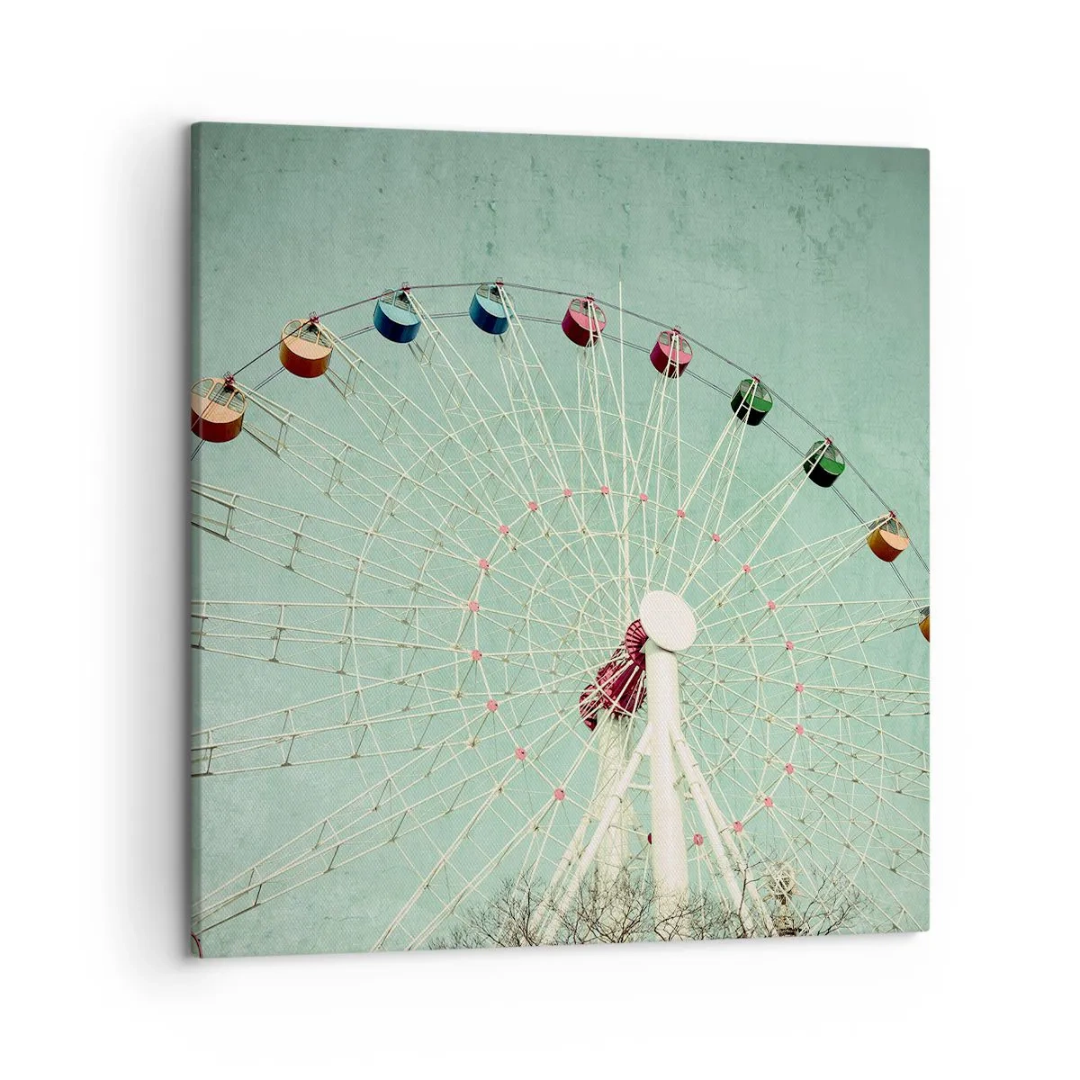 Impression sur toile - Image sur toile - Nous vous invitons à vous amuser - 50x50 cm