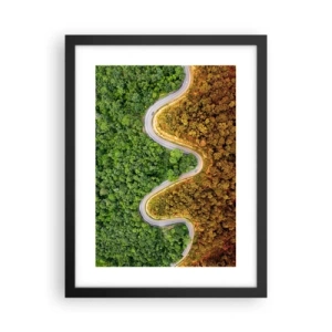 Affiche dans un cadre noir - Poster - Frontieres et differences - 30x40 cm