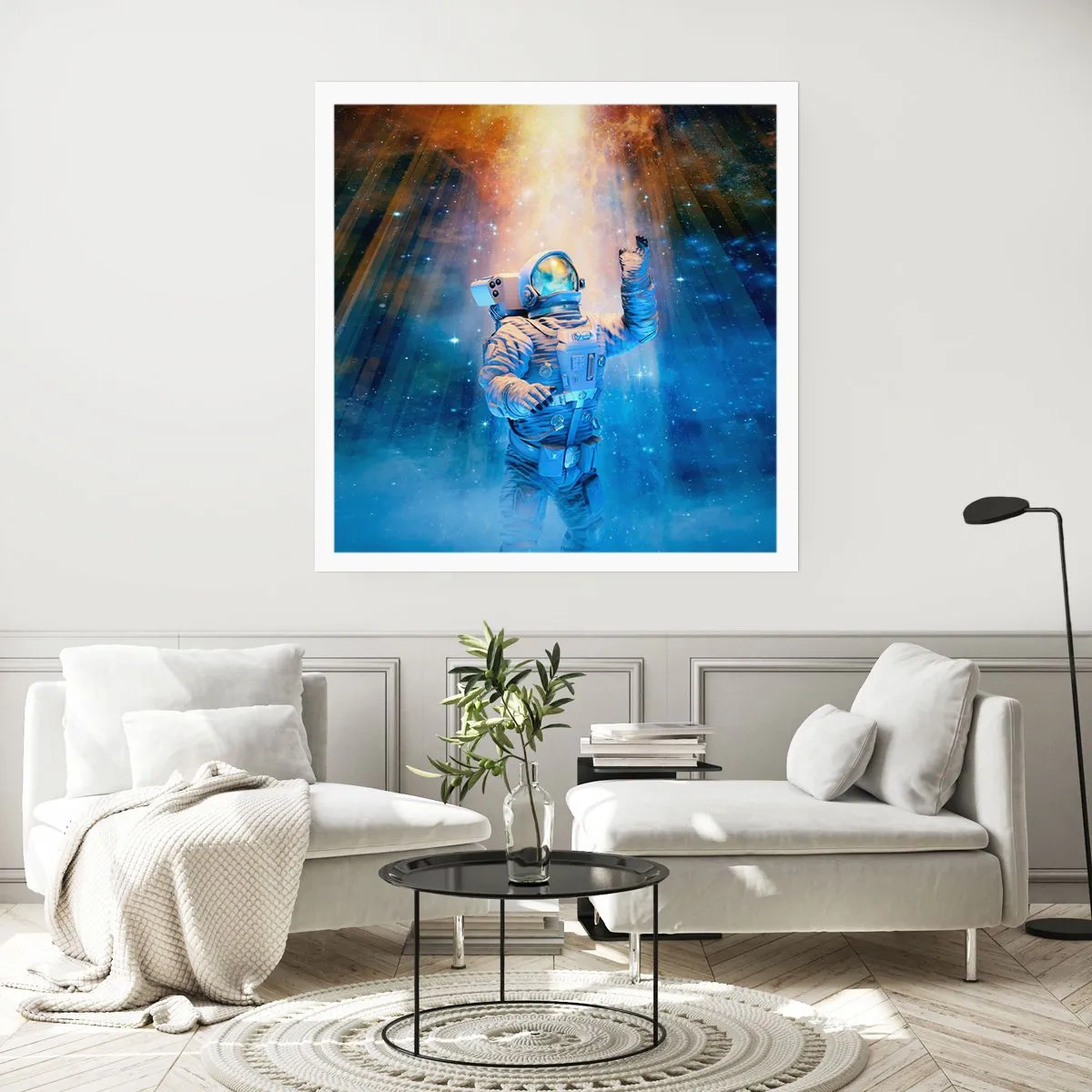 Affiche - Poster - Enfin arrivé - 60x60 cm