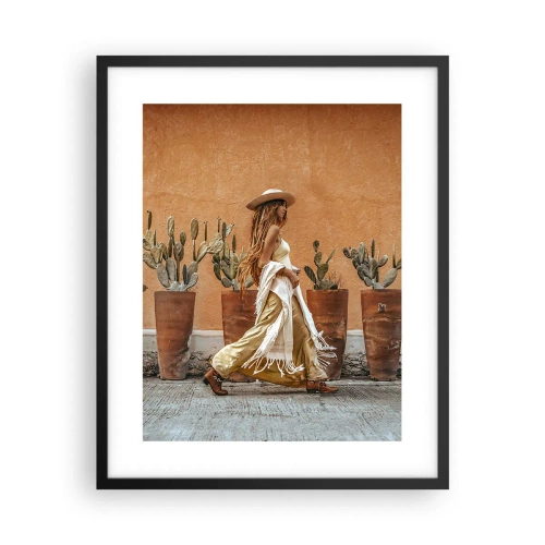 Affiche dans un cadre noir - Poster - Style hippie - 40x50 cm