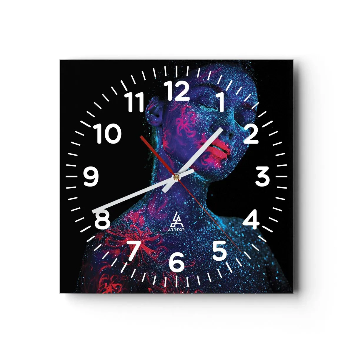 Horloge murale - Pendule murale - Dans la poussière d'étoiles - 40x40 cm