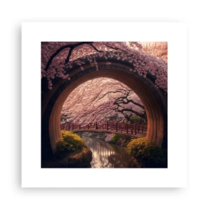 Affiche - Poster - Printemps japonais - 30x30 cm