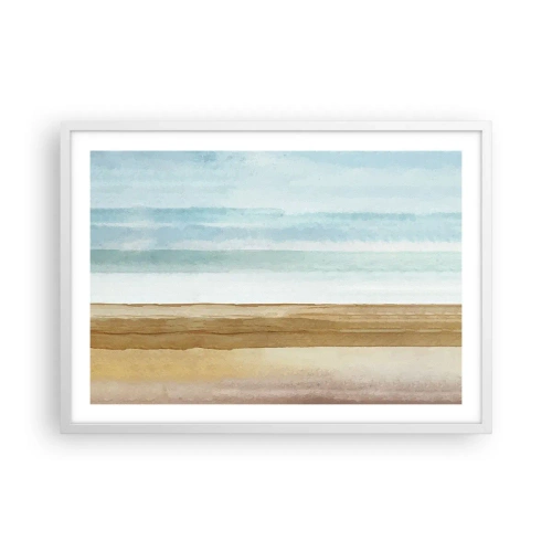 Affiche dans un cadre blanc - Poster - Réconfort - 70x50 cm