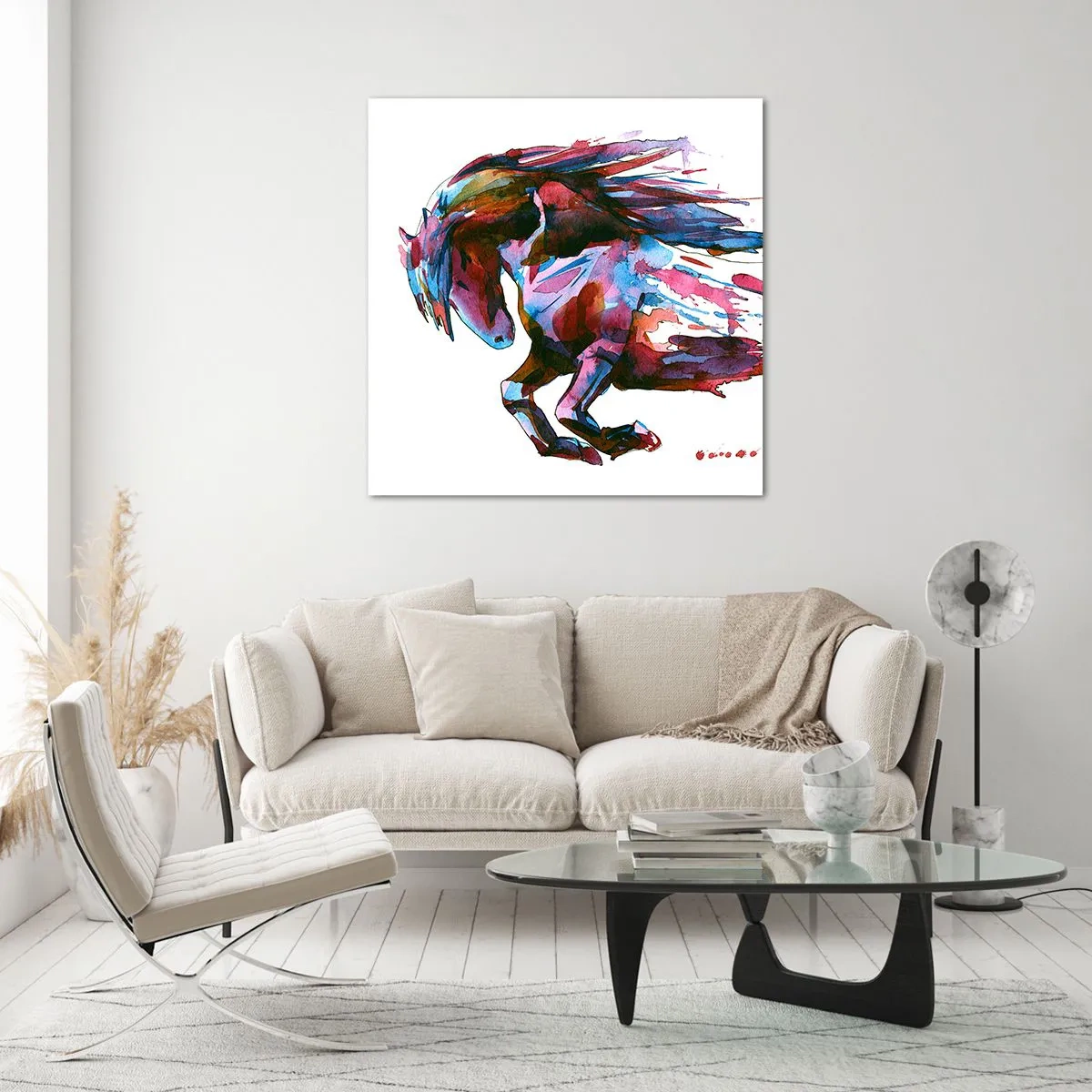 Impression sur verre - Image sur verre - Dans le ravissement - 30x30 cm