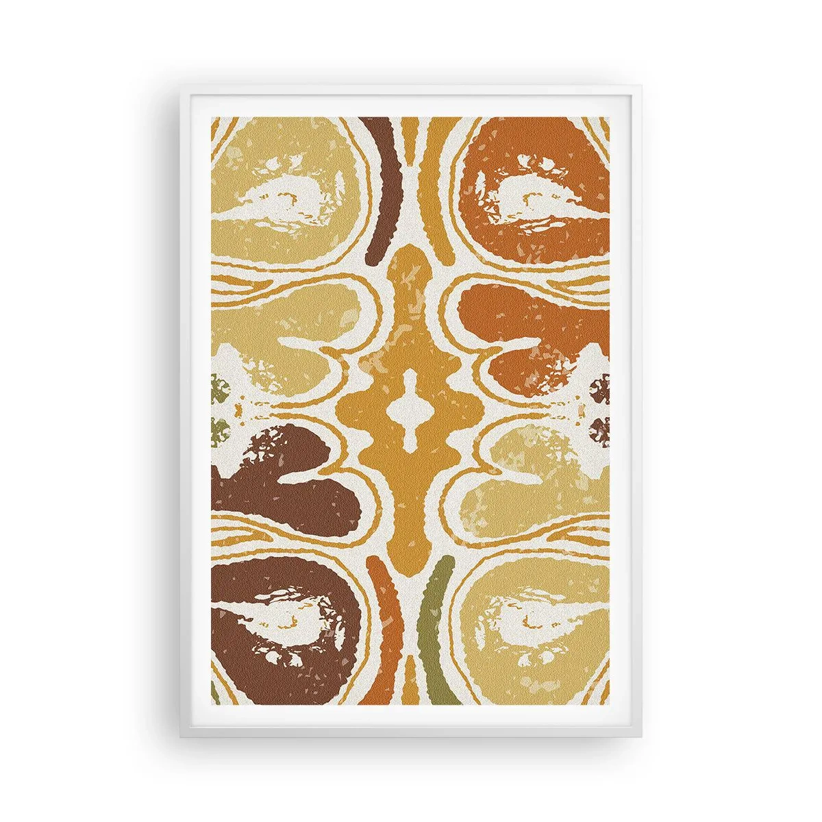 Affiche dans un cadre blanc - Poster - Abstraction sentimentale - 70x100 cm