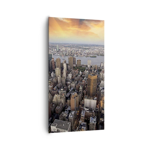 Impression sur toile - Image sur toile - Le cœur battant de notre époque - 65x120 cm