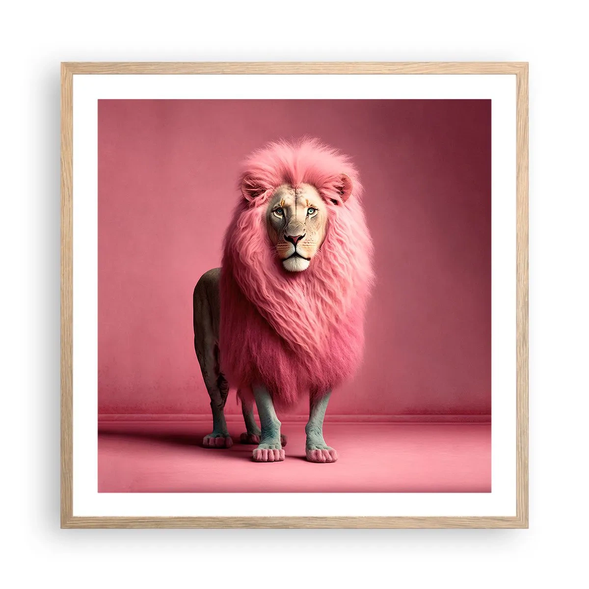 Affiche dans un chêne clair - Poster - Et tu n'as plus peur - 60x60 cm