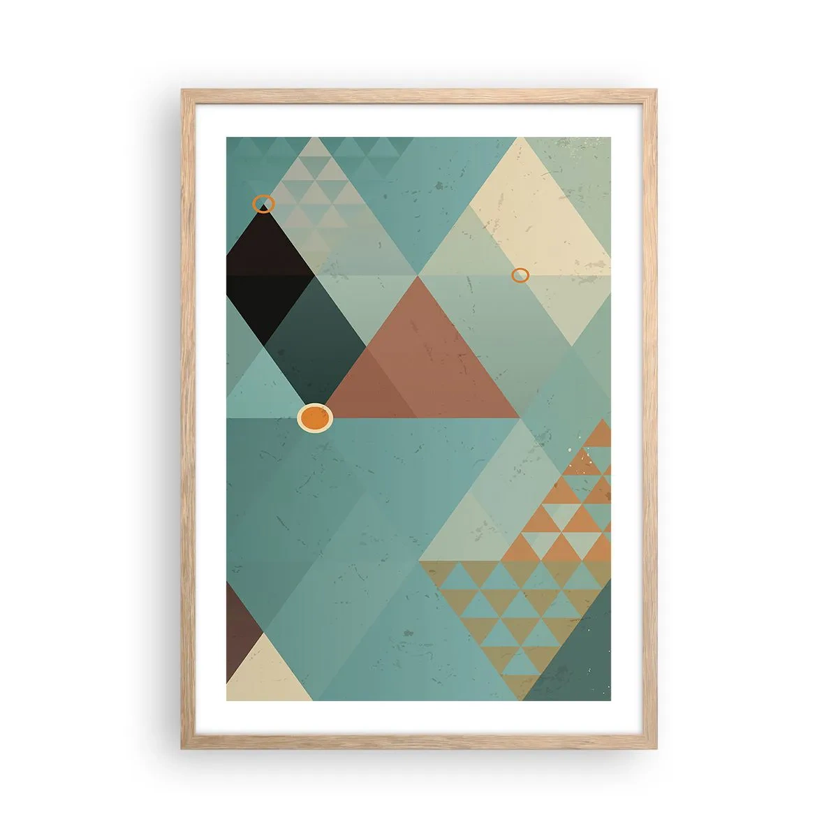 Affiche dans un chêne clair - Poster - Unité de la multiplicité, multiplicité de l'unité - 50x70 cm