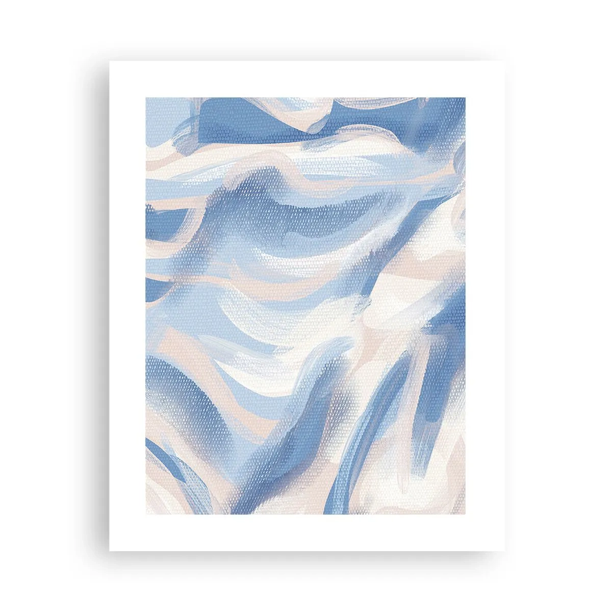 Affiche - Poster - Vagues bleues - 40x50 cm