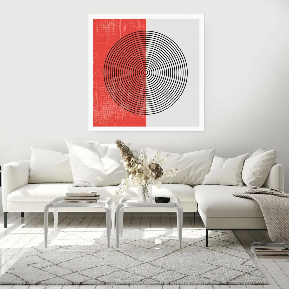 Affiche - Poster - Dans le mille - 50x50 cm