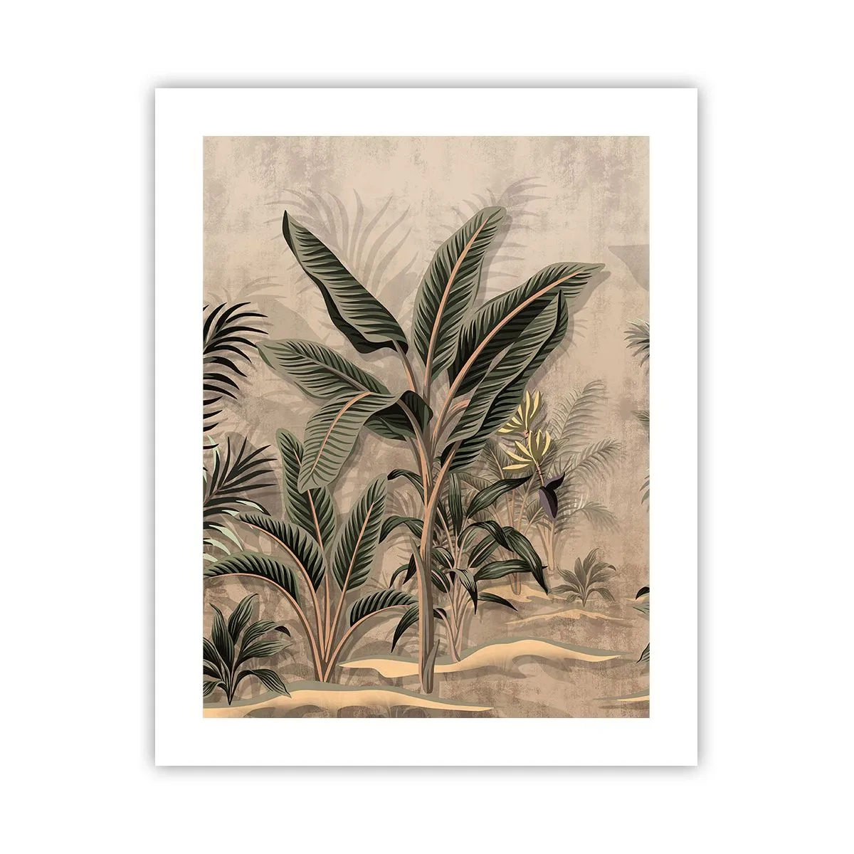 Affiche - Poster - Une gravure de style colonial - 40x50 cm