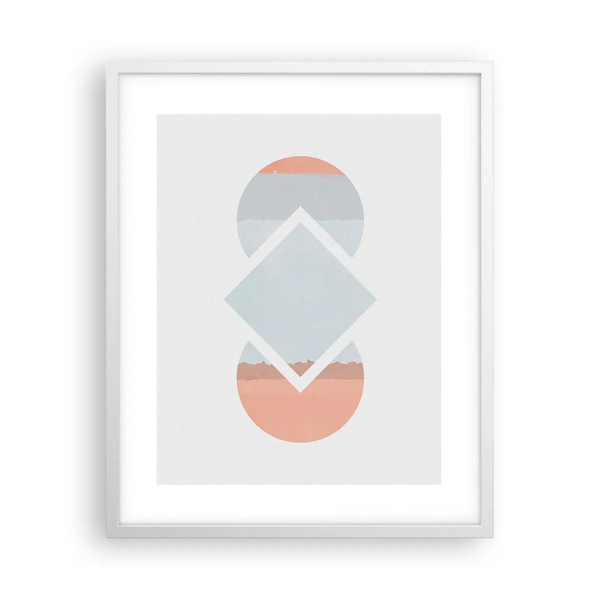 Affiche dans un cadre blanc - Poster - La situation est clair - 40x50 cm