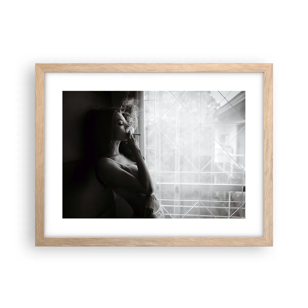 Affiche dans un chêne clair - Poster - Vous sentez-vous libre ? - 40x30 cm