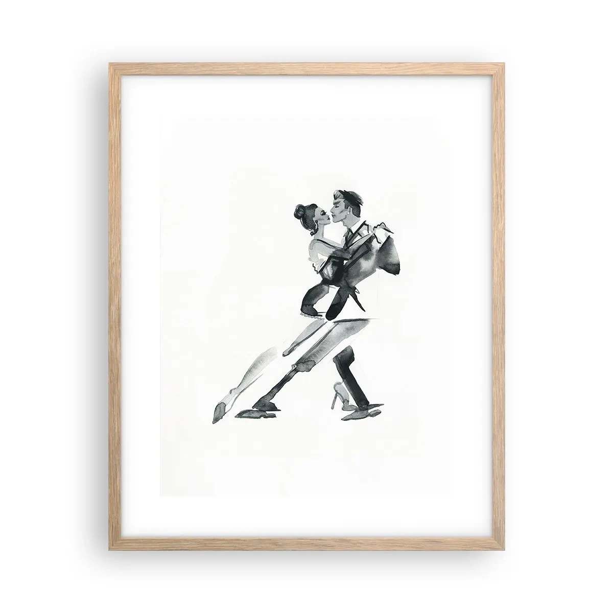 Affiche dans un chêne clair - Poster - En un battement - 40x50 cm