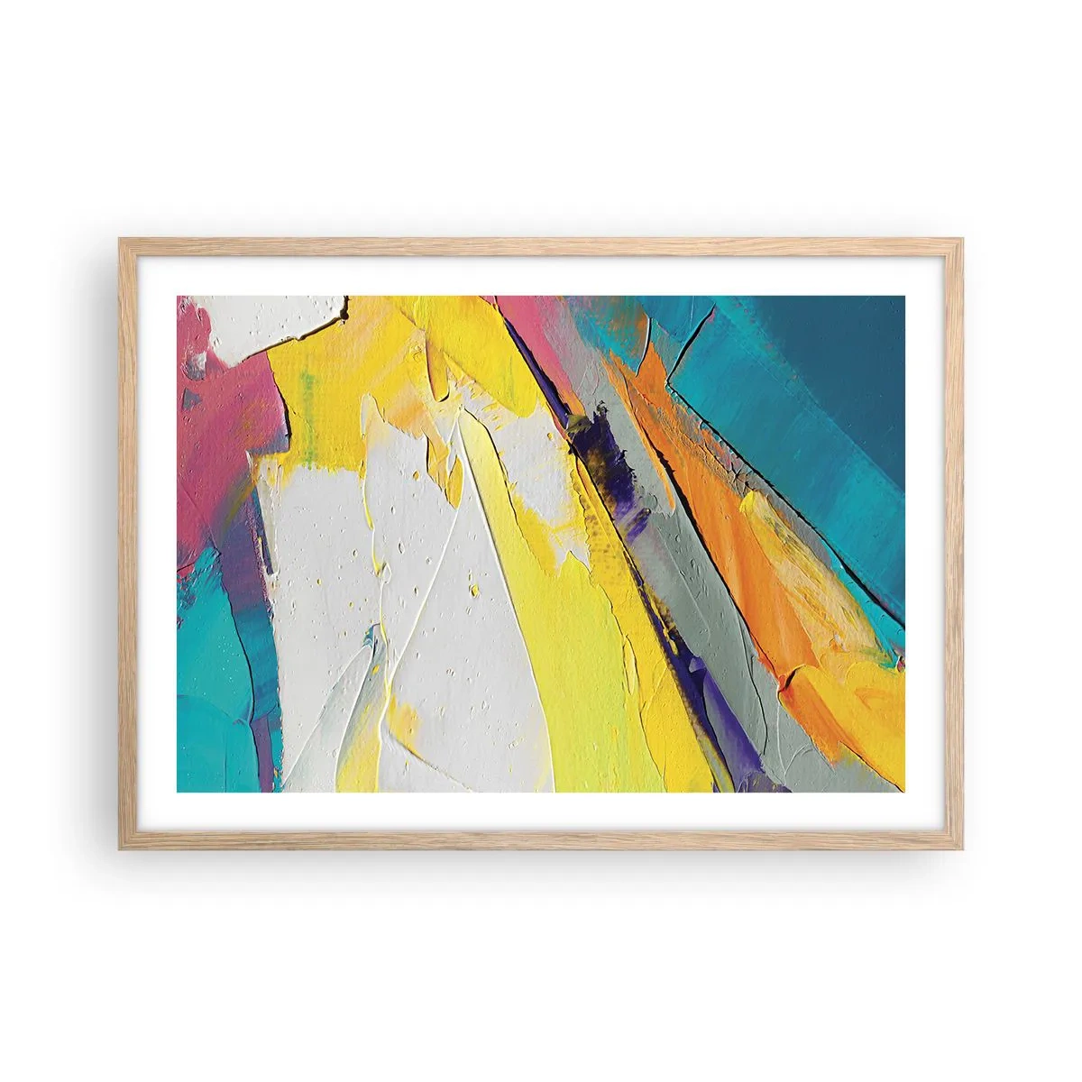 Affiche dans un chêne clair - Poster - Anatomie du monde - 70x50 cm