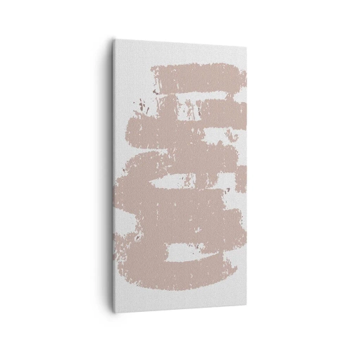 Impression sur toile - Image sur toile - Abstraction en rose tendre - 55x100 cm