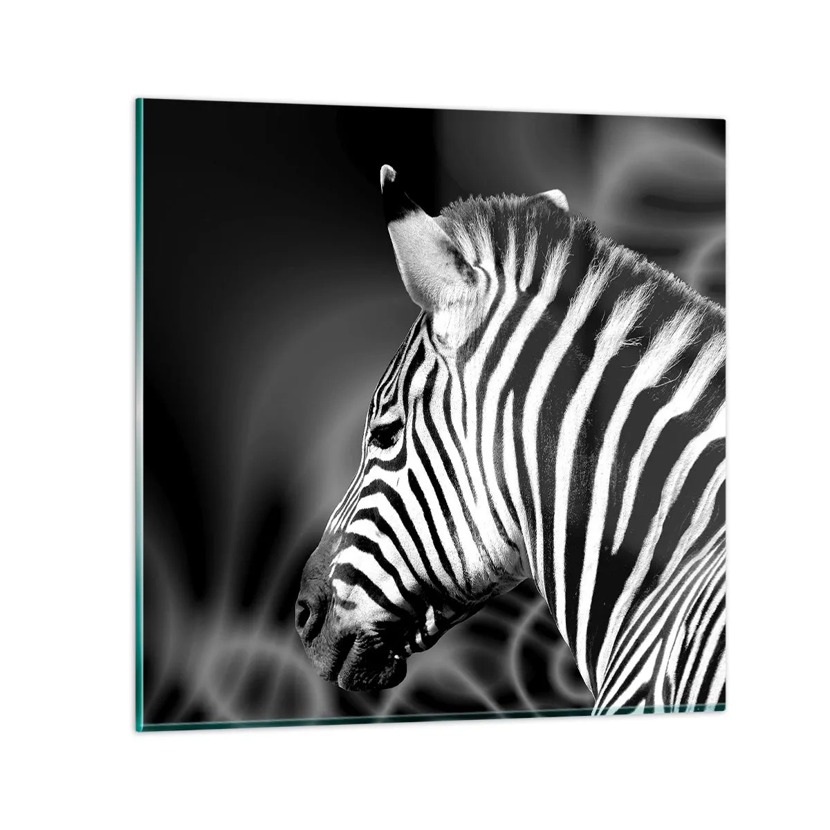 Impression sur verre - Image sur verre - Blanc c'est blanc et noir c'est noir - 40x40 cm