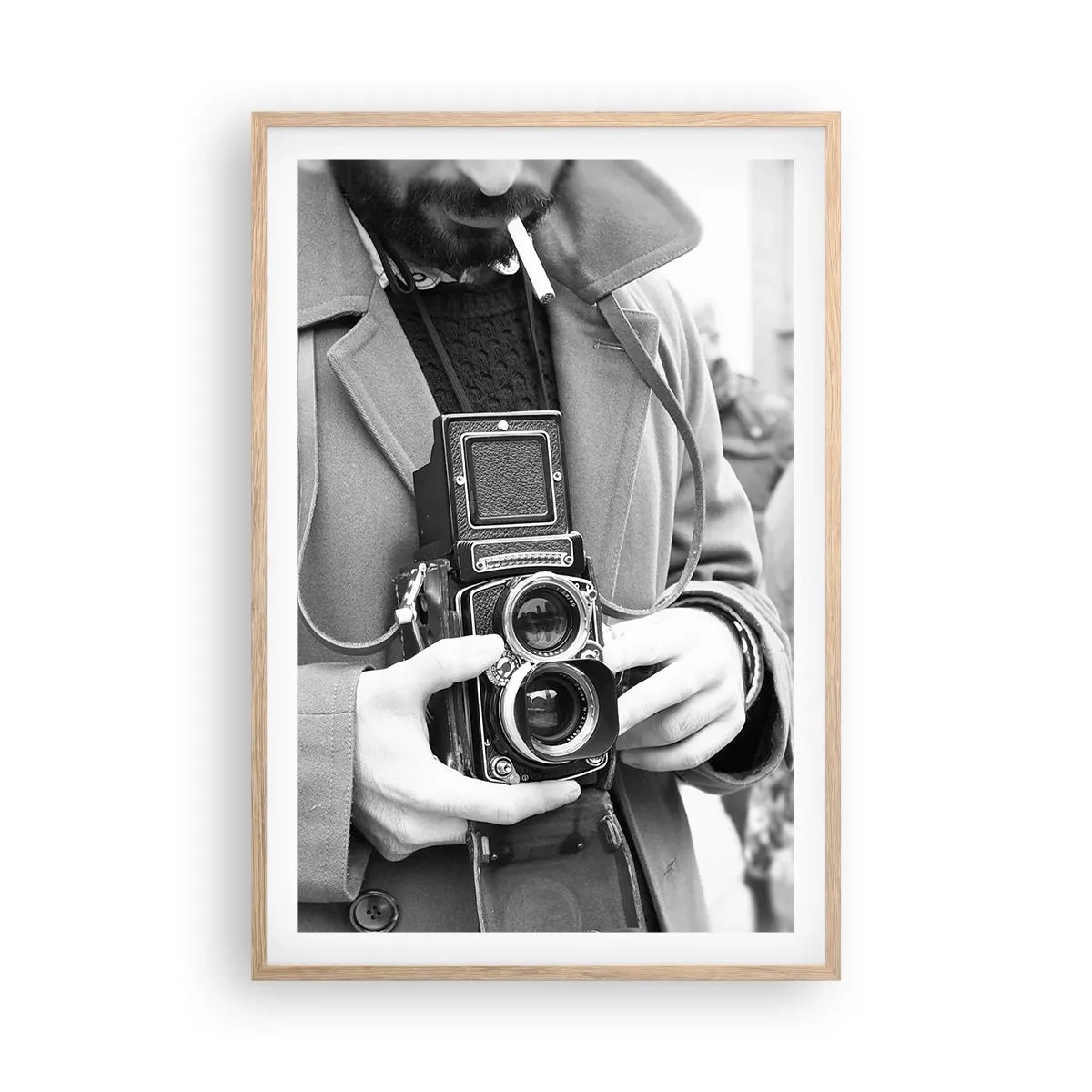 Affiche dans un chêne clair - Poster - Dans un style rétro - 61x91 cm