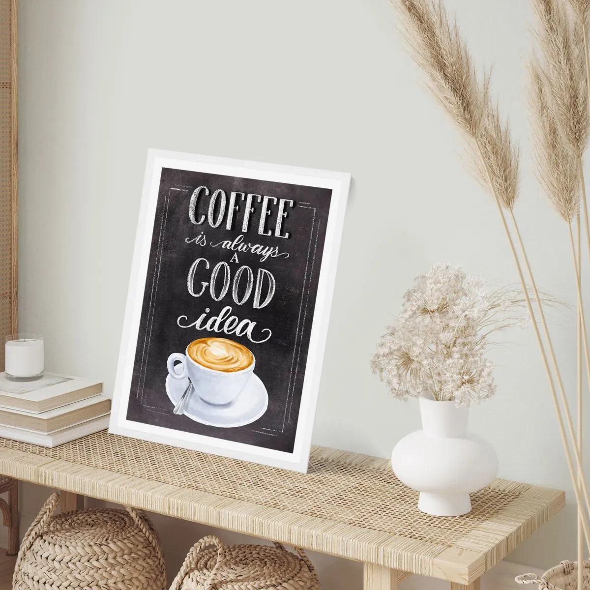 Affiche dans un cadre blanc - Poster - Bien sûr! - 70x100 cm