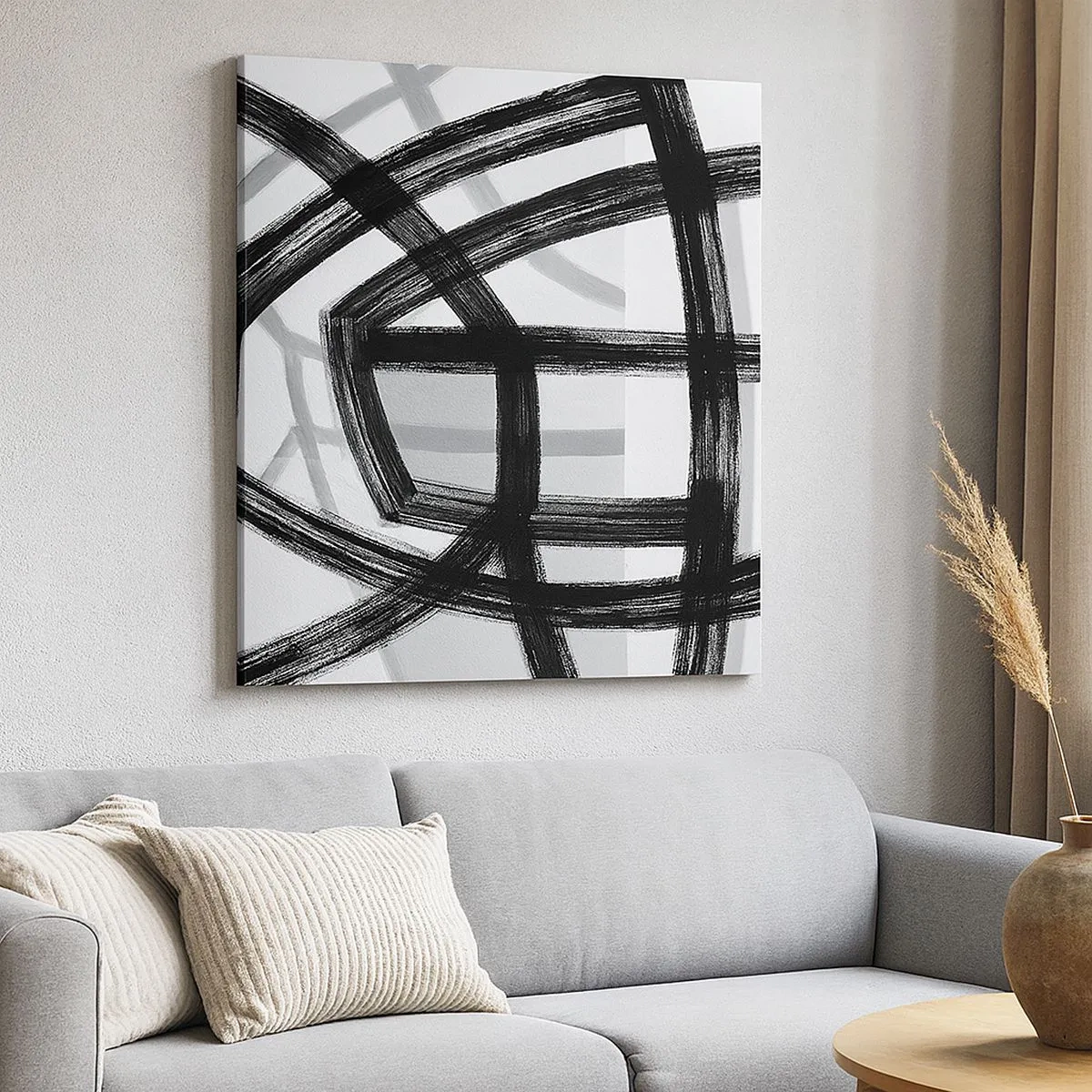 Impression sur toile - Image sur toile - Profondeur du bâtiment - 30x30 cm