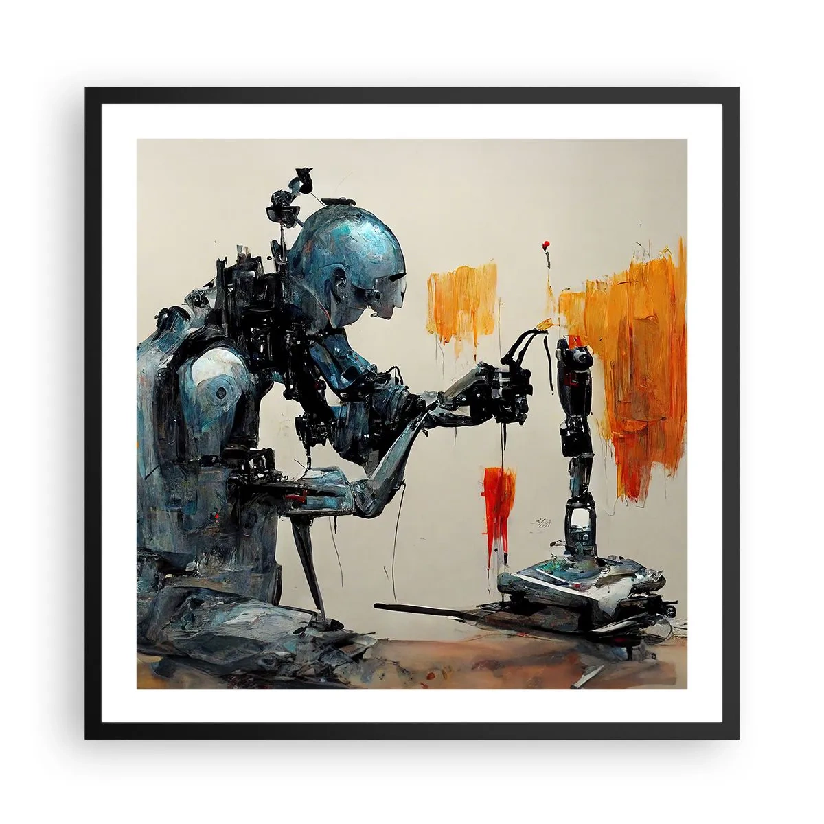 Affiche dans un cadre noir - Poster - Déjà demain… - 60x60 cm