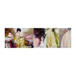 Échantillon de Papier Peint Premium Canvas - Entre les lèvres et le bord de la tasse - Femme, Corps, Morceau - 100x30 cm