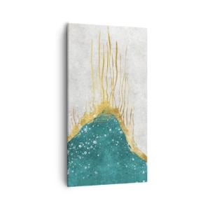 Impression sur toile - Image sur toile - Marée dorée - 55x100 cm