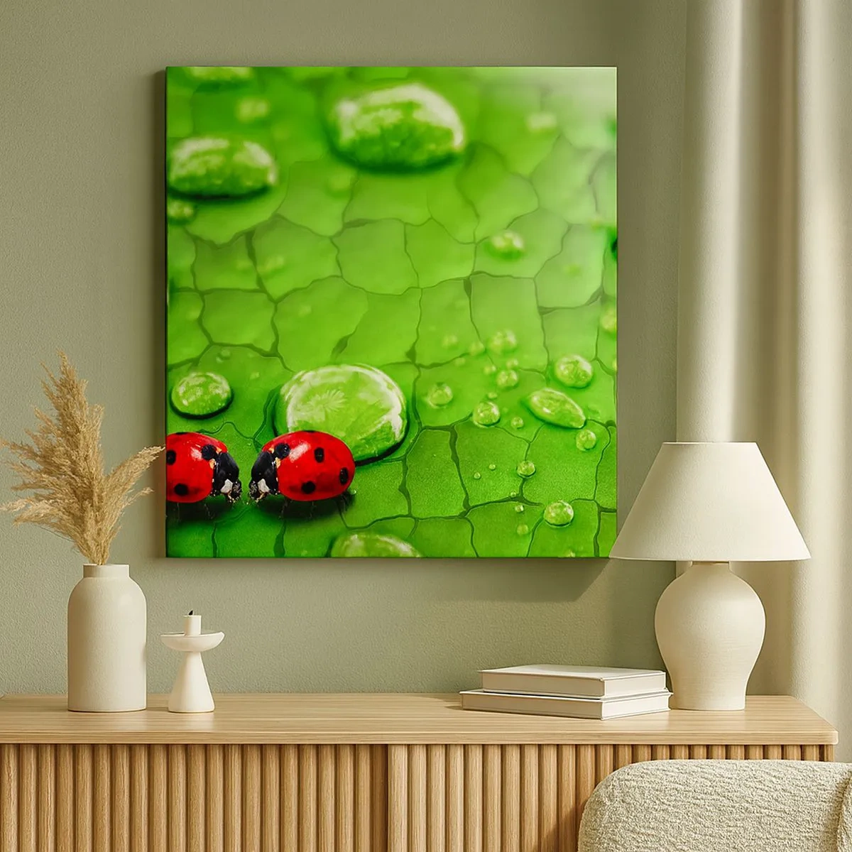 Impression sur toile - Image sur toile - Rendez-vous au vert - 30x30 cm