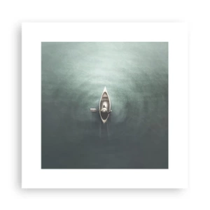 Affiche - Poster - À travers le lac de la lune - 30x30 cm