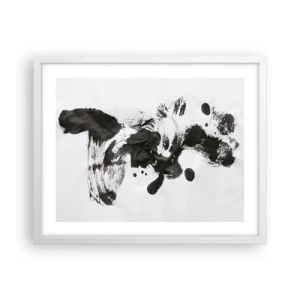Affiche dans un cadre blanc - Poster - De la méthode dans la folie ? - 50x40 cm