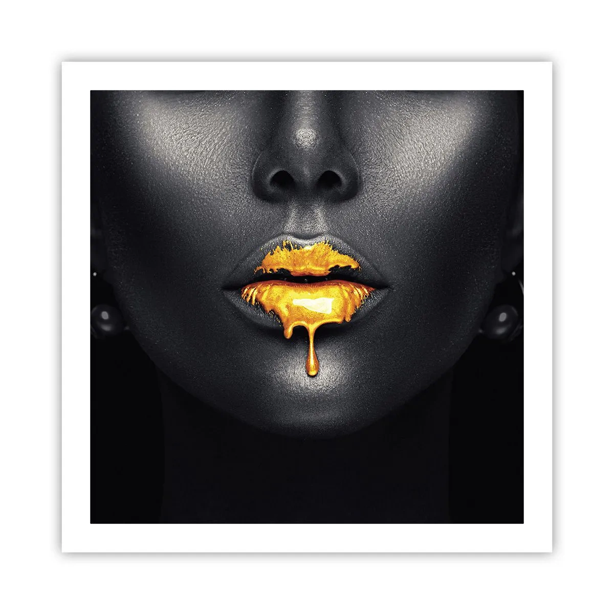 Affiche - Poster - Bouche d'or - 60x60 cm