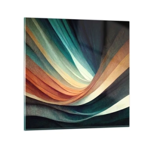 Impression sur verre - Image sur verre - Tissé à partir de couleurs - 70x70 cm