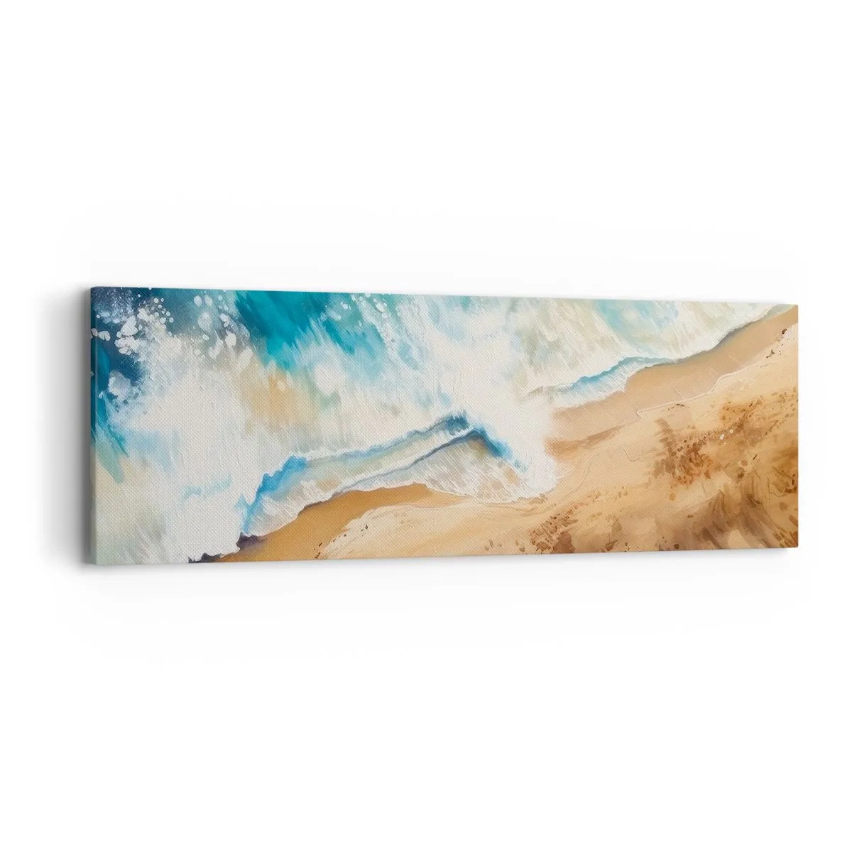 Impression sur toile - Image sur toile - La vague qui revient - 90x30 cm