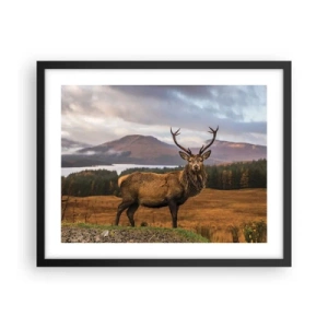 Affiche dans un cadre noir - Poster - Majesté de la nature - 50x40 cm