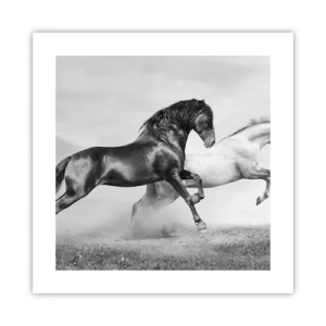 Affiche - Poster - Anges et démons - 40x40 cm