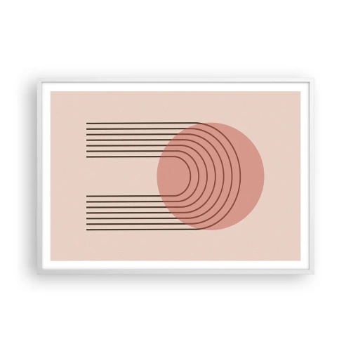 Affiche dans un cadre blanc - Poster - Attraction irrésistible - 100x70 cm