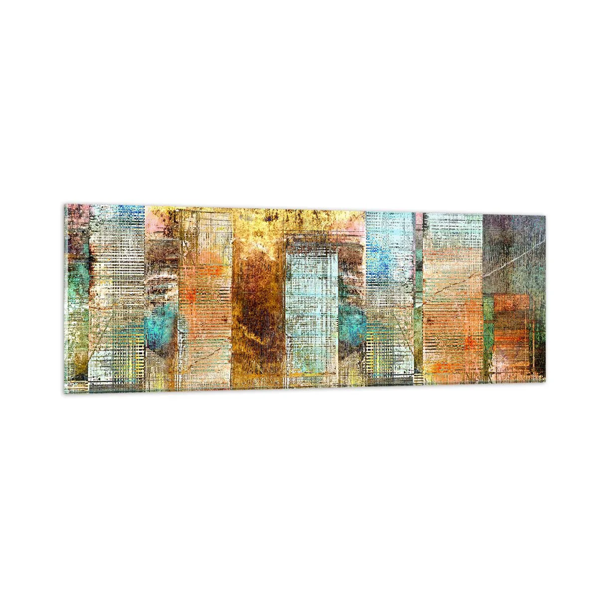 Impression sur verre - Image sur verre - Une métropole ensoleillée - 90x30 cm