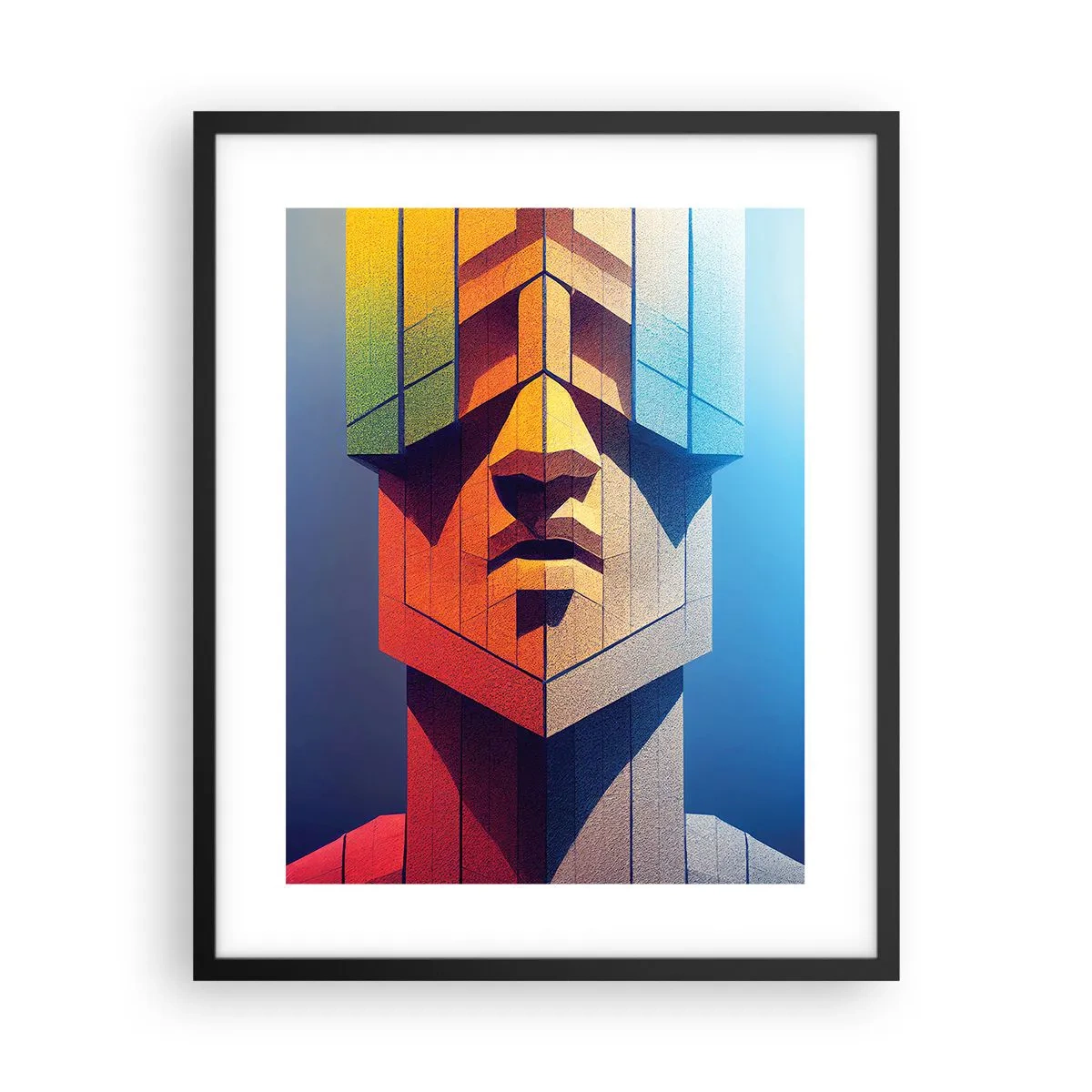 Affiche dans un cadre noir - Poster - Un homme de principes - 40x50 cm