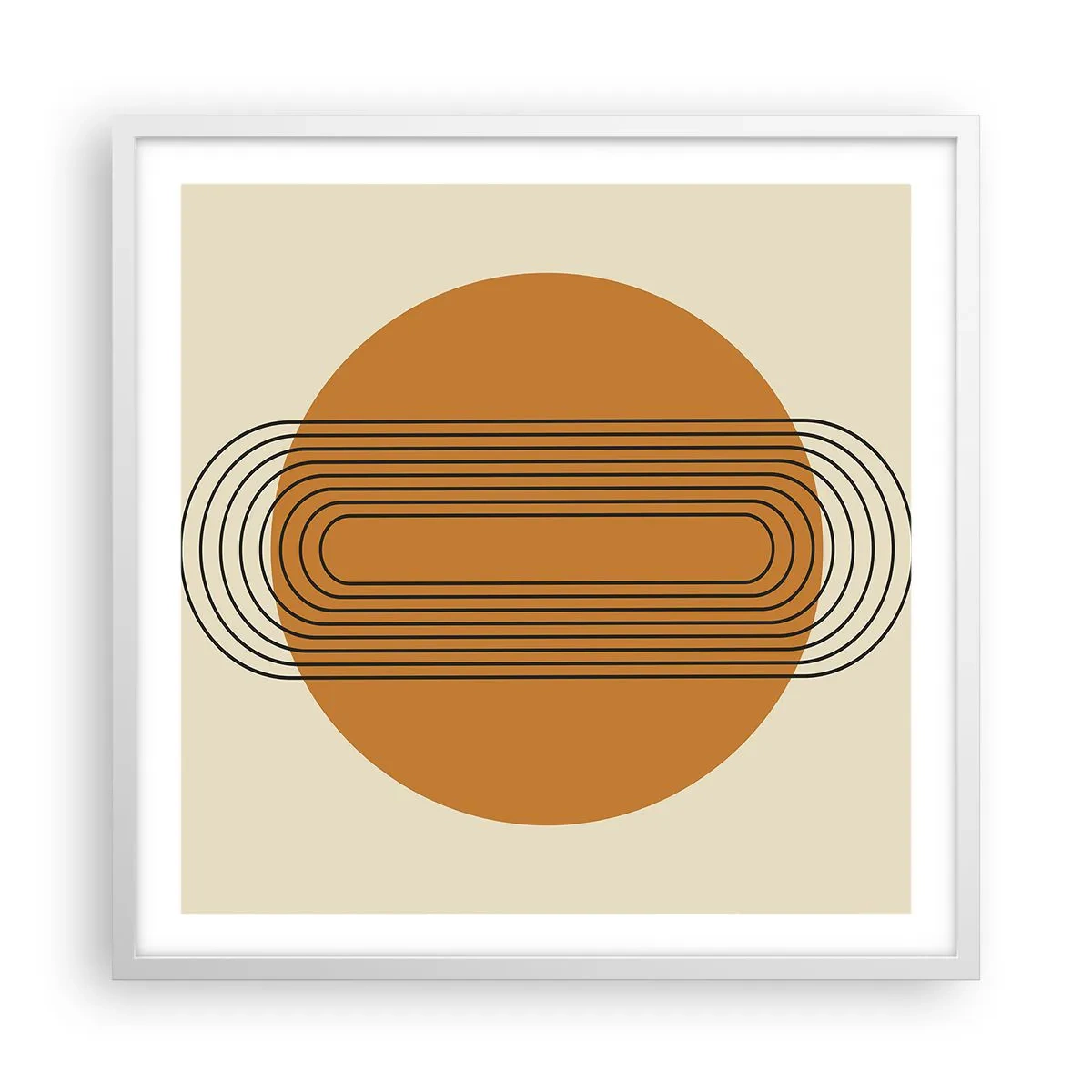 Affiche dans un cadre blanc - Poster - Plan idéal - 60x60 cm