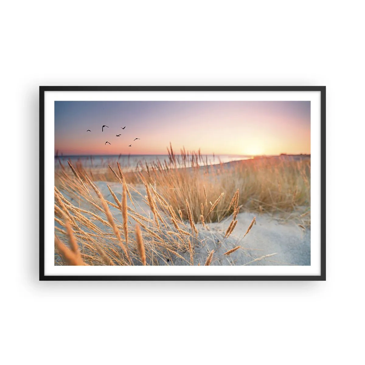 Affiche dans un cadre noir - Poster - Berceuse baltique - 91x61 cm