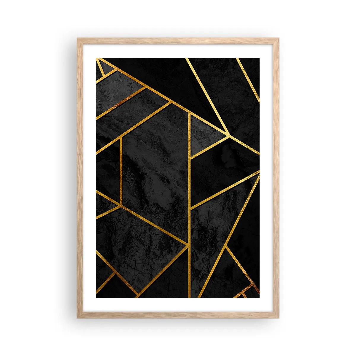 Affiche dans un chêne clair - Poster - Obscurité et éclat - 50x70 cm