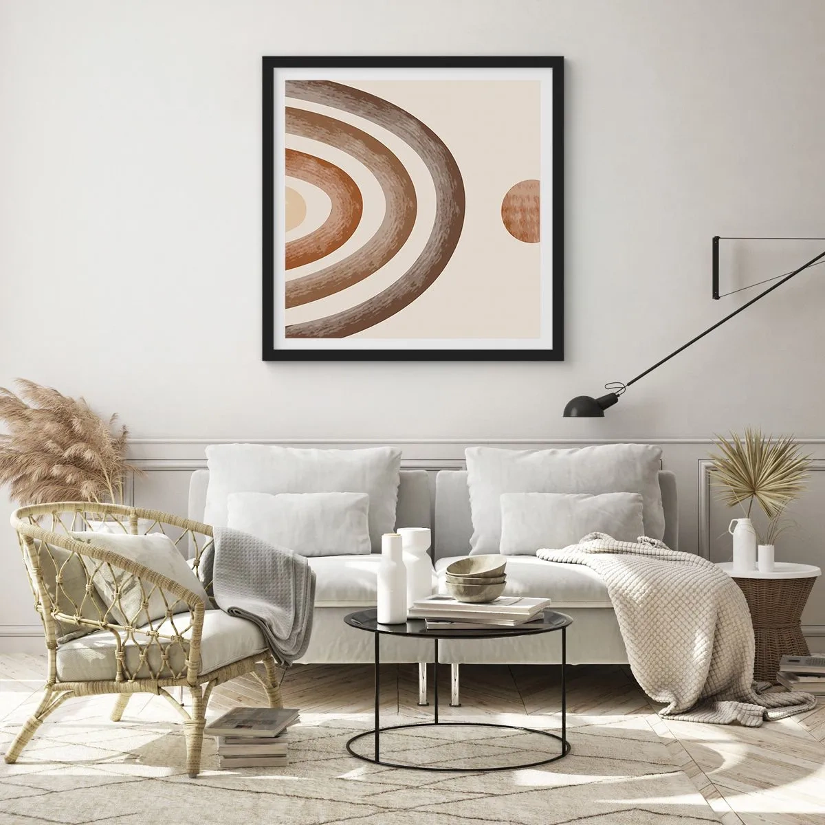 Affiche dans un cadre noir - Poster - Dans une galaxie lointaine - 50x50 cm