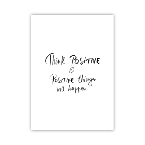 Affiche - Poster - Inscription de motivation en noir et blanc - 50x70cm - Comment vivre? - Décoration murale moderne pour le salon et la chambre ARTTOR