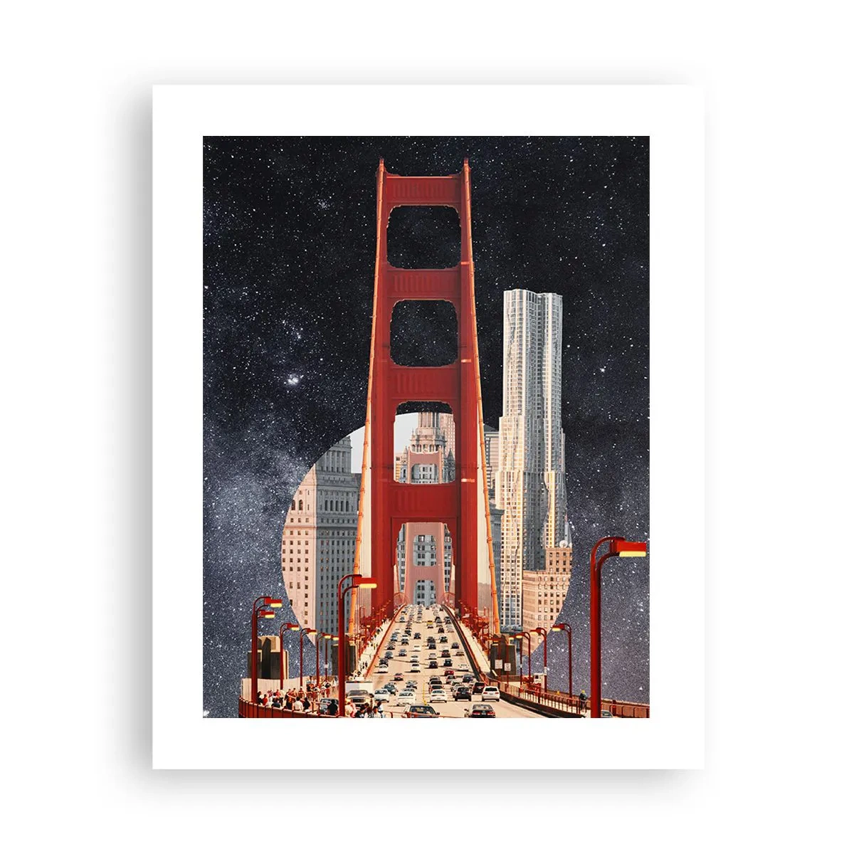 Affiche - Poster - Toujours au centre - 40x50 cm