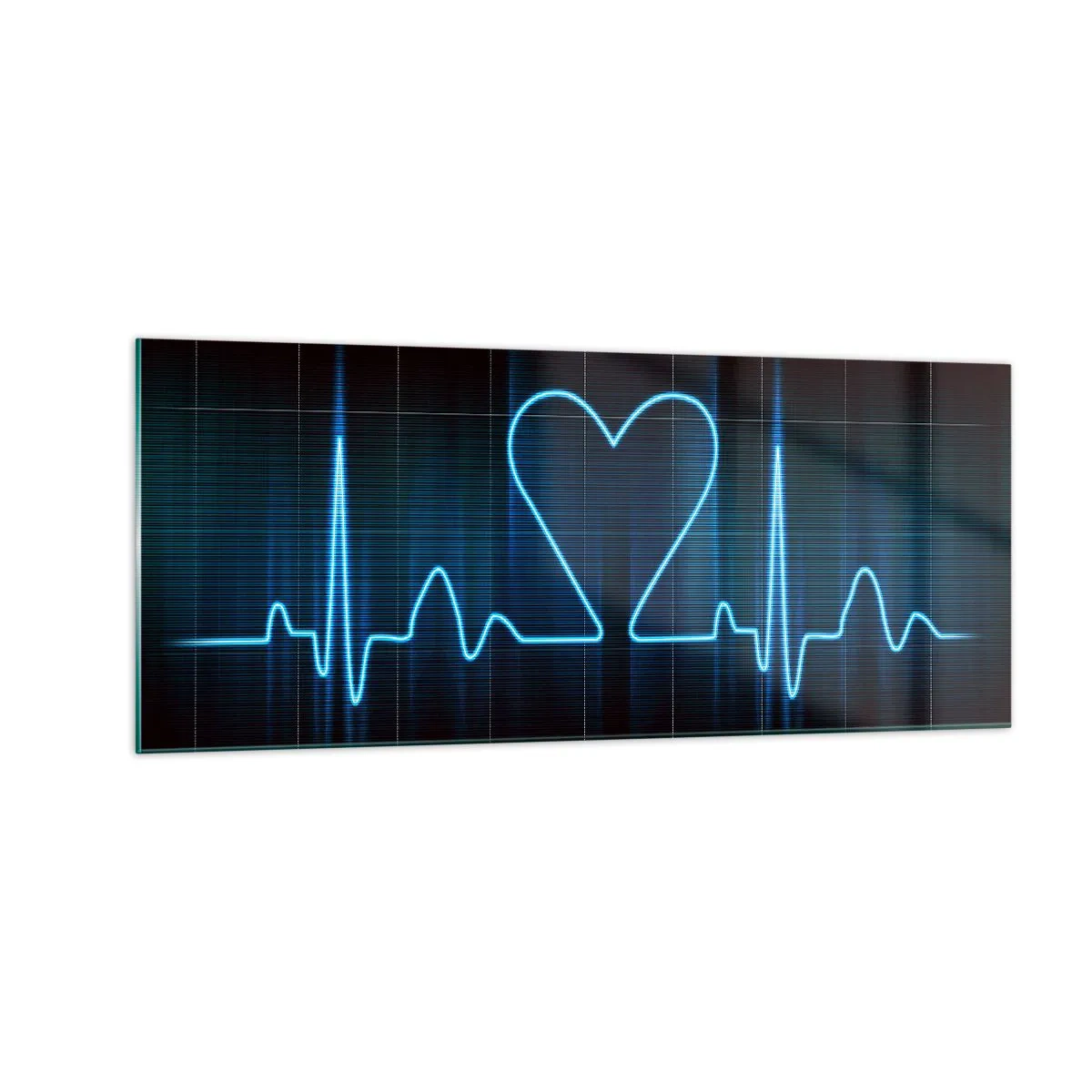 Impression sur verre - Image sur verre - Au rythme du cœur - 100x40 cm