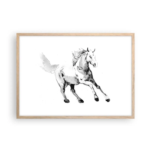 Affiche dans un chêne clair - Poster - Âme indomptée - 70x50 cm