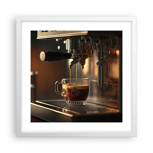 Affiche dans un cadre blanc - Poster - Un mélange sensuel - 40x40 cm