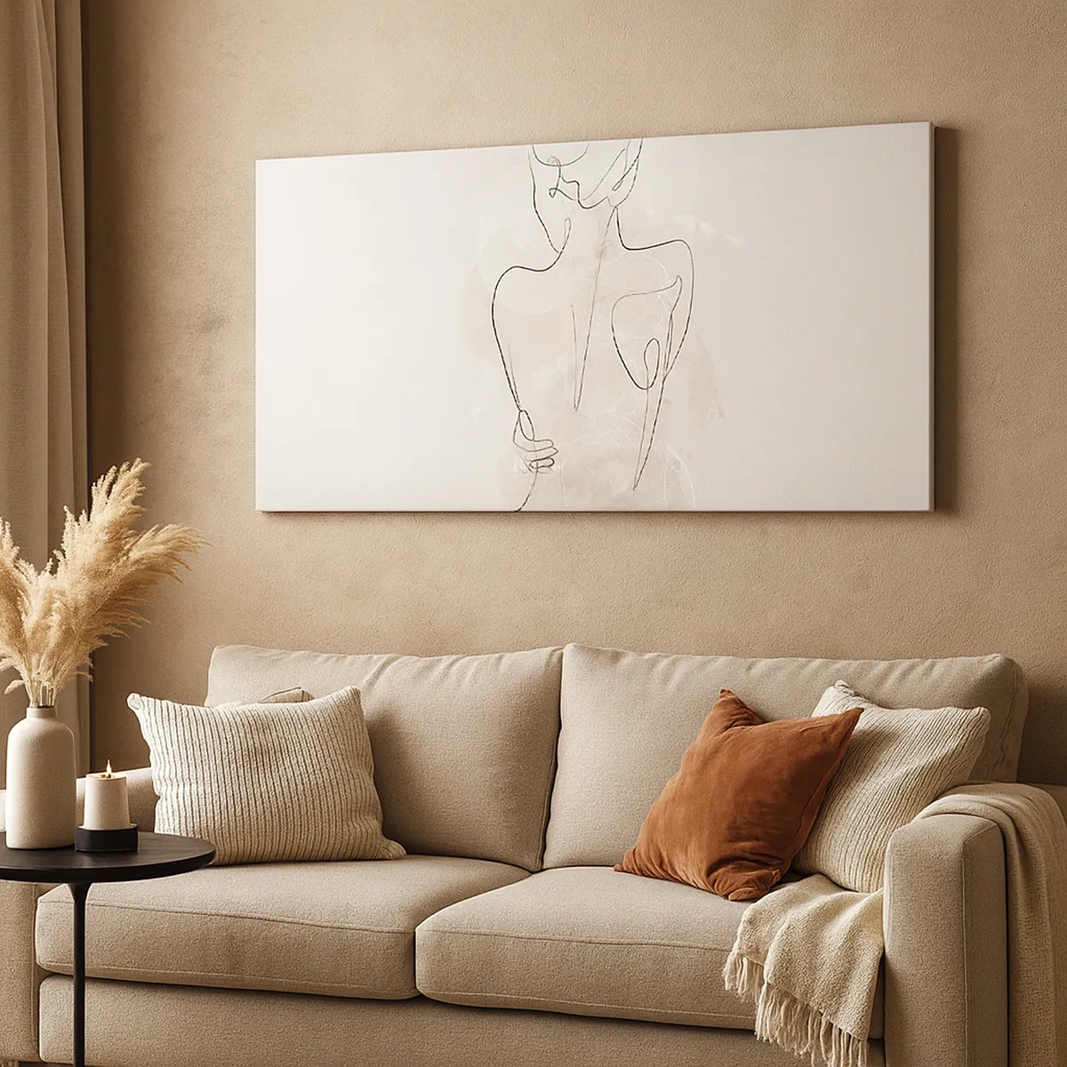 Impression sur toile - Image sur toile - Comme un instrument sensible - 30x30 cm