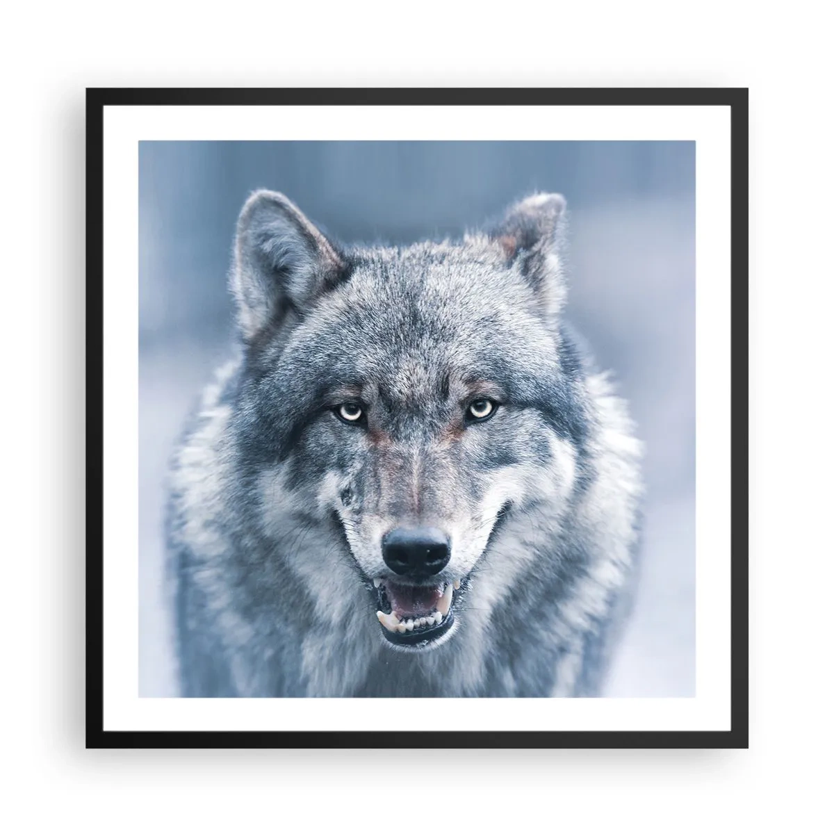 Affiche dans un cadre noir - Poster - Relèverez-vous le défi ? - 60x60 cm