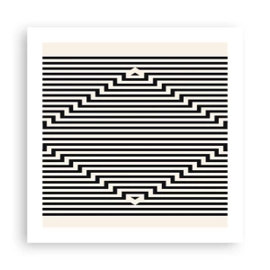 Affiche - Poster - Illusion géométrique - 50x50 cm